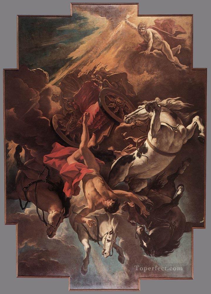 Fall Of Phaeton grand manner Sebastiano Ricci Oil Paintings